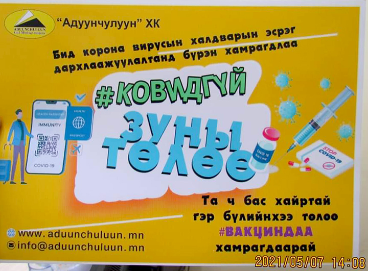 КОВИДГҮЙ ЗУНЫ ТӨЛӨӨ ХАМТДАА
